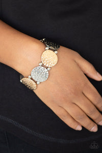 Glisten and Learn Mixed Metal Statement Bracelet