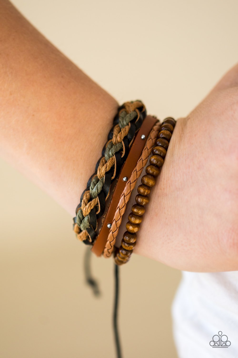 Mountain Mode Faux Leather Bracelet