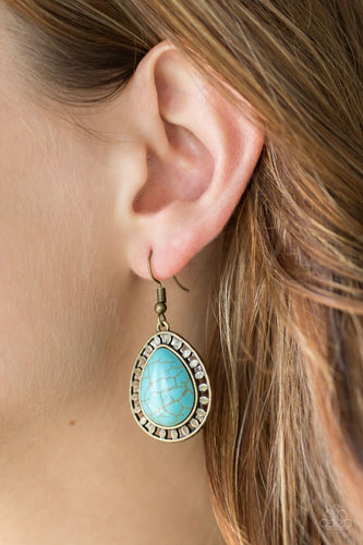 Sahara Serenity Brass Earring