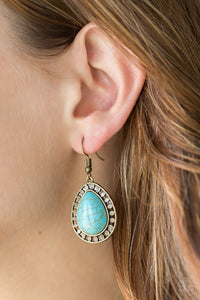 Sahara Serenity Brass Earring