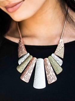 Untamed Mixed Metal Statement Necklace